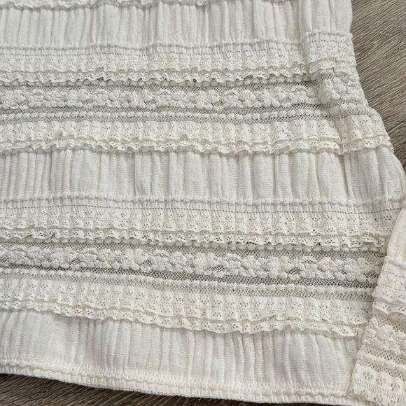 Cinq à Sept Antonia Turtleneck Lace Top medium cream long sleeve $245 - Picture 5 of 7